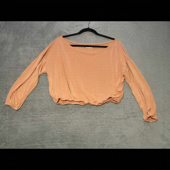 SILENCE + noise modal oversized scoop neck crop size S will fit M very good cond - Picture 1 of 4